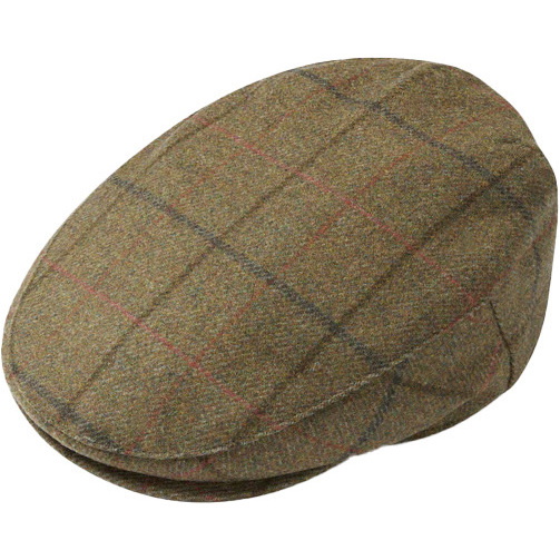 Alan Paine Mens Combrook Tweed Flat Cap COMGCAP - Thyme